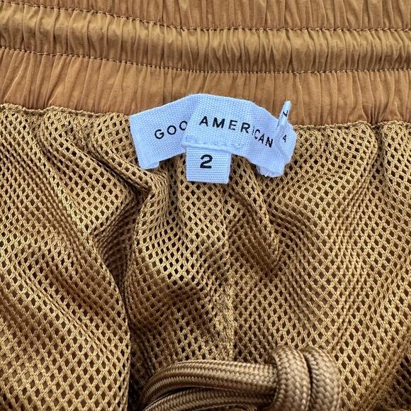 Good American Essential Track Pant WMNS 2 Golden Jogger Elastic Cuffs Active Gym - Picture 8 of 9